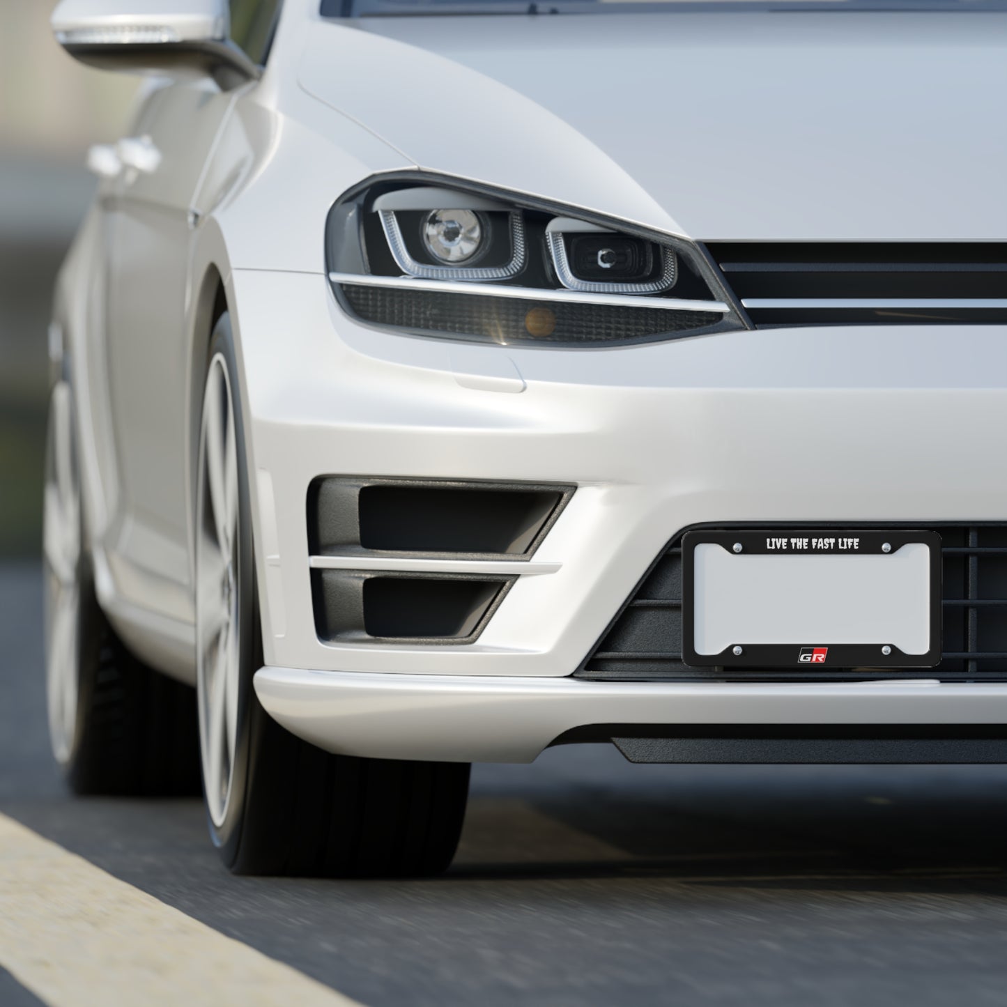 Toyota GR "LIVE THE FAST LIFE" License Plate Cover