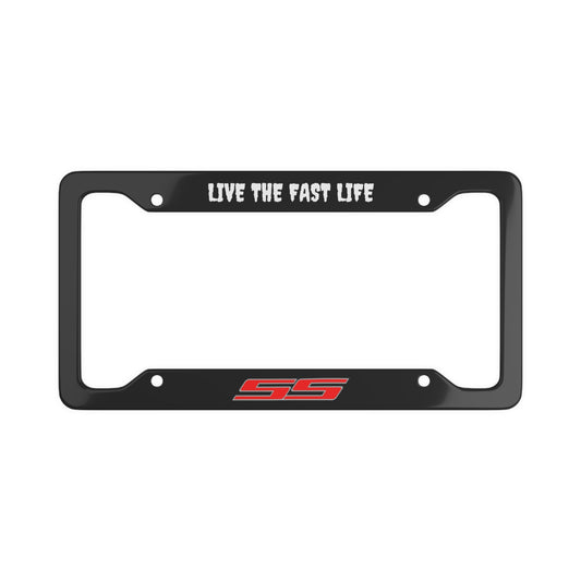 Chevrolet SS "LIVE THE FAST LIFE" License Plate Cover