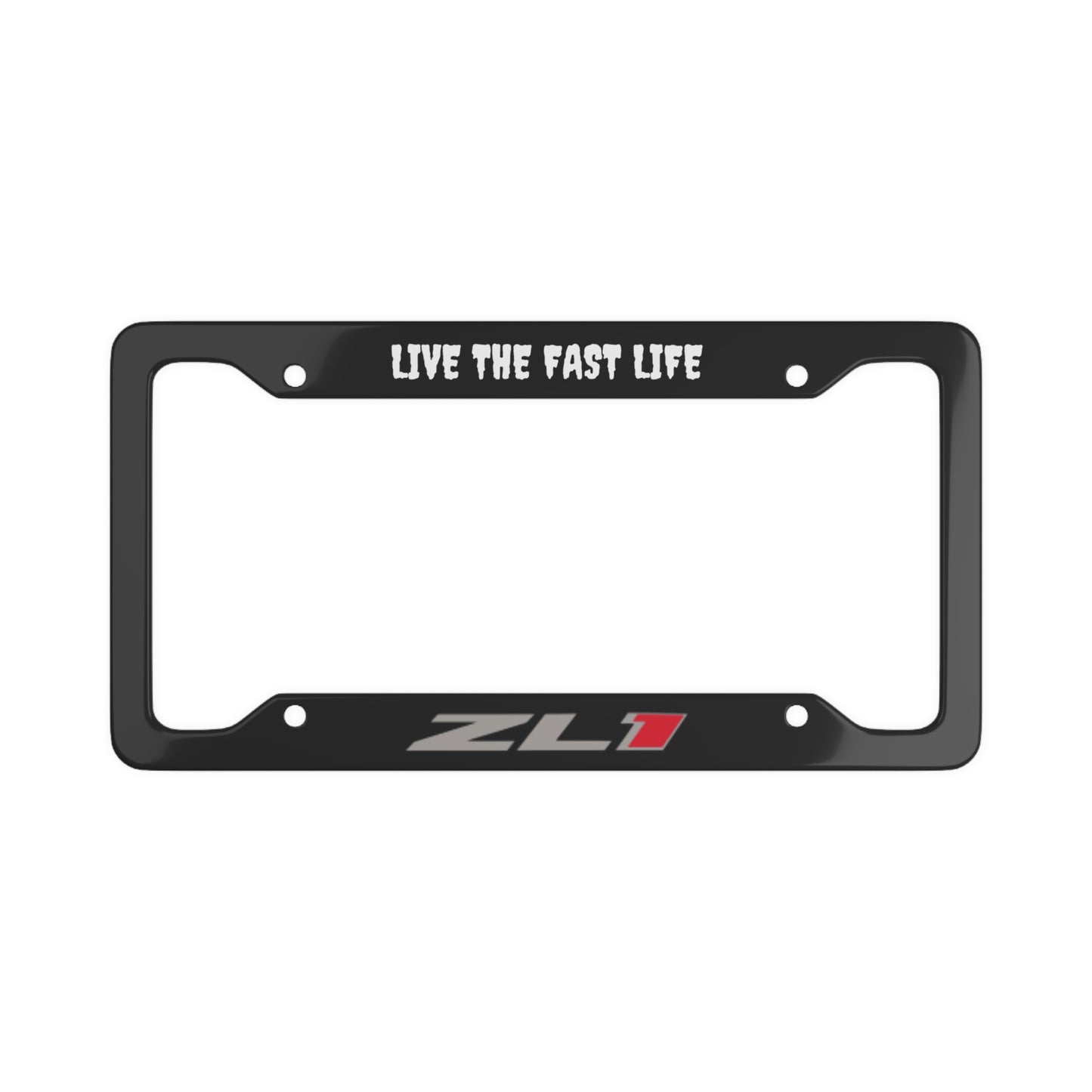 Chevrolet Camaro ZL1 "LIVE THE FAST LIFE" License Plate Cover