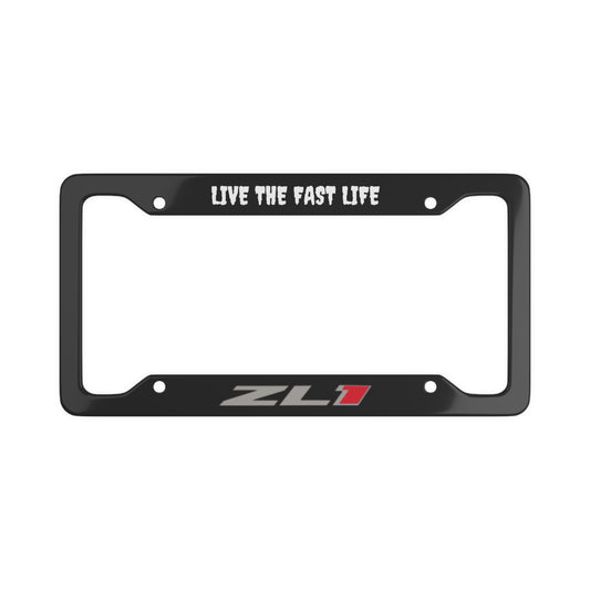 Chevrolet Camaro ZL1 "LIVE THE FAST LIFE" License Plate Cover