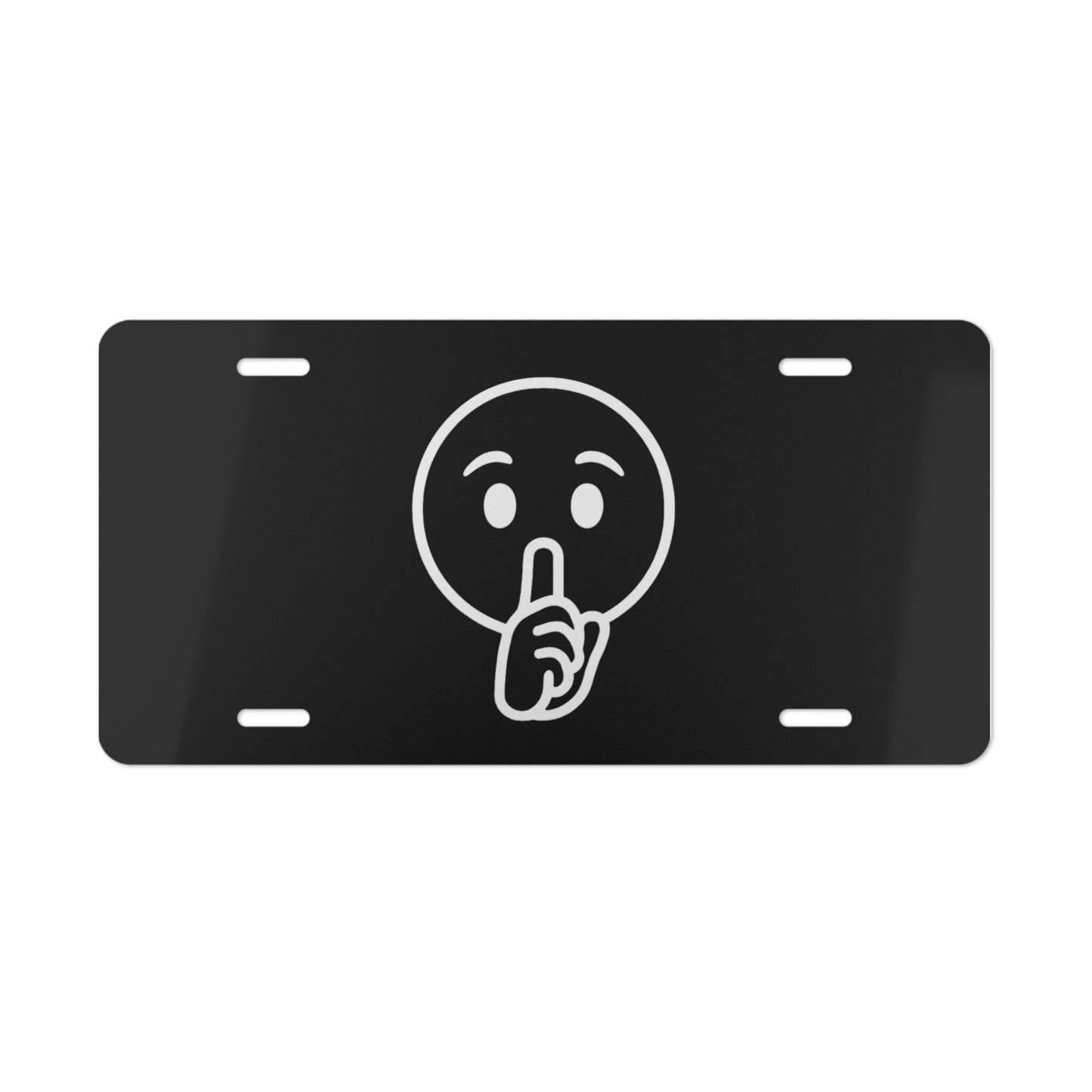 Blacked Out "SILENCE" Vanity Display Plate