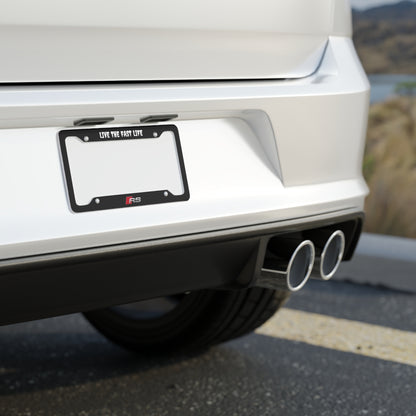 Audi RS "LIVE THE FAST LIFE" License Plate Cover
