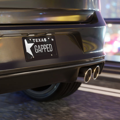Texas Style "GAPPED" Vanity License Plate