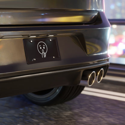 Blacked Out "SILENCE" Vanity Display Plate